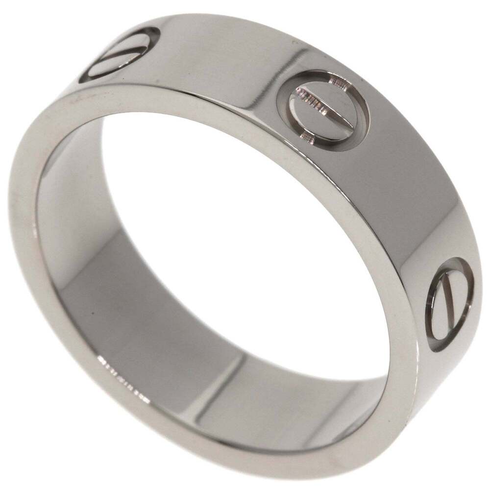 CARTIER Authentic 18k Silver Love Ring #53